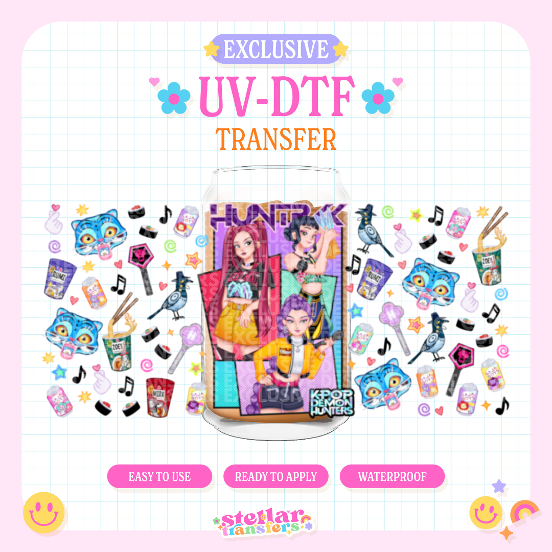 K POP DEMON GIRLS EXCLUSIVE - 16 OZ UV DTF