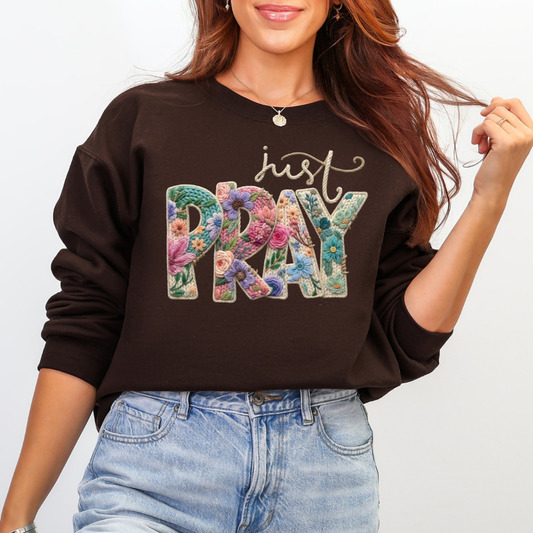 JUST PRAY - CLEAR FILM SCREEN PRINT