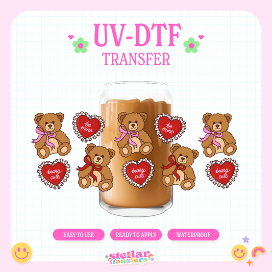 BEARY CUTE - 16 OZ UV DTF