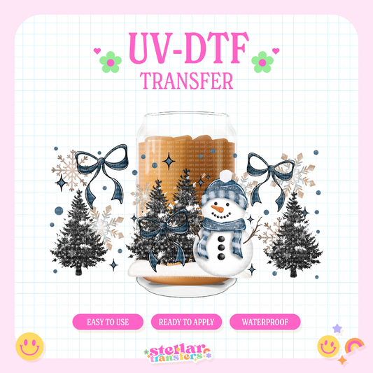WINTER SNOWMAN - 16 OZ UV DTF