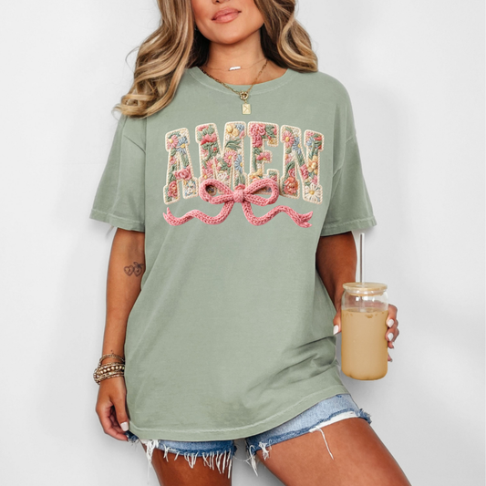 AMEN - CLEAR FILM SCREEN PRINT