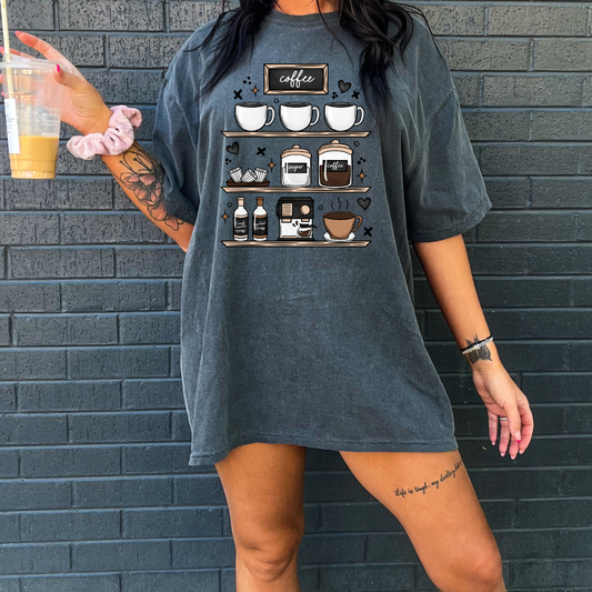 COFFEE BAR - CLEAR FILM SCREEN PRINT