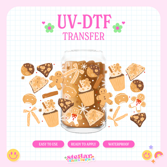 GINGERBREAD SWEETS - 16 OZ UV DTF