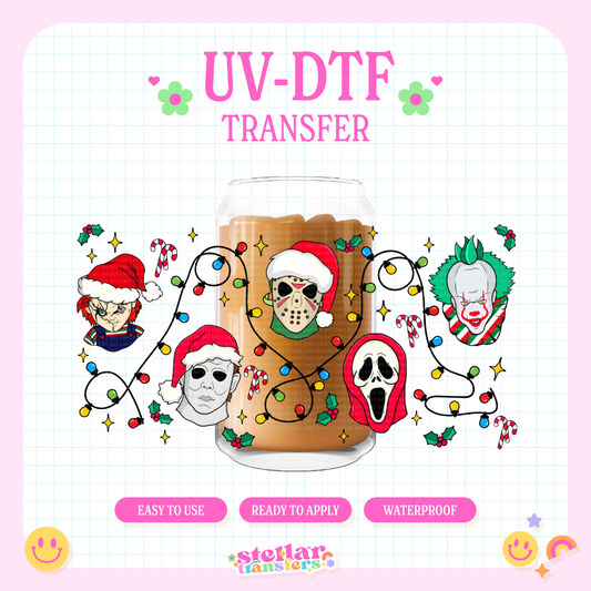 HORROR CHRISTMAS LIGHTS - 16 OZ UV DTF