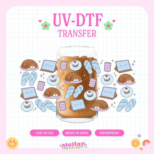 HOME WITH MY DOG - 16 OZ UV DTF