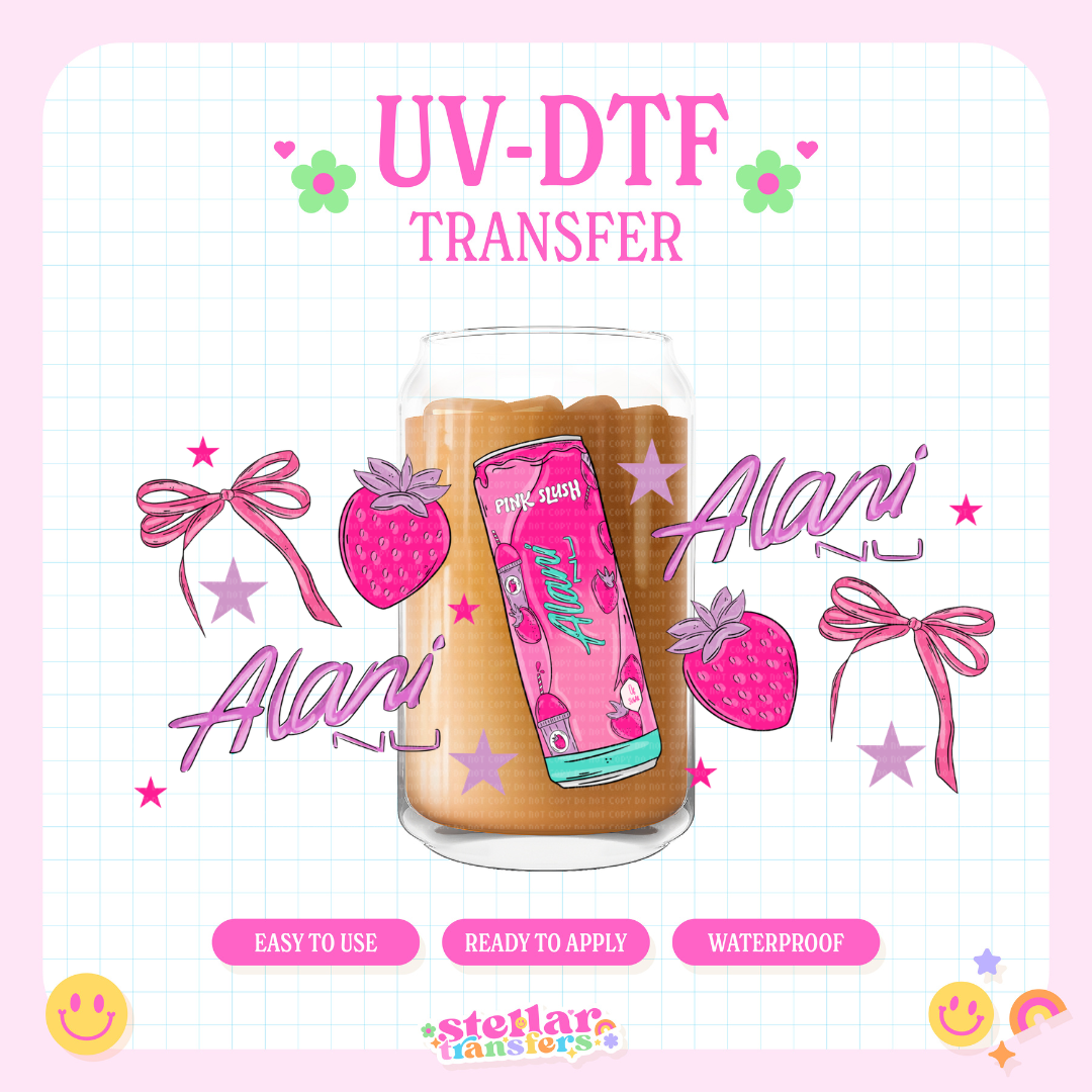 PINK SLUSH ENERGY - 16 OZ UV DTF