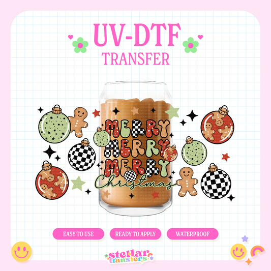 MERRY MERRY - 16 OZ UV DTF