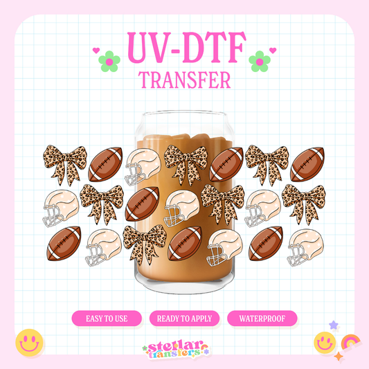 FOOTBALL GIRLY - 16 OZ UV DTF