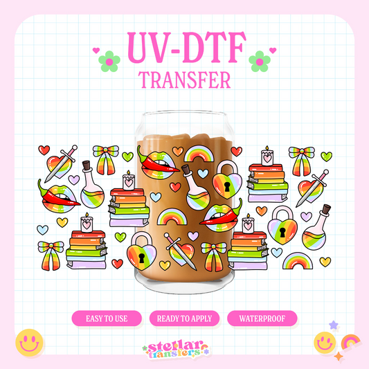 RAINBOW BOOK - 16 OZ UV DTF