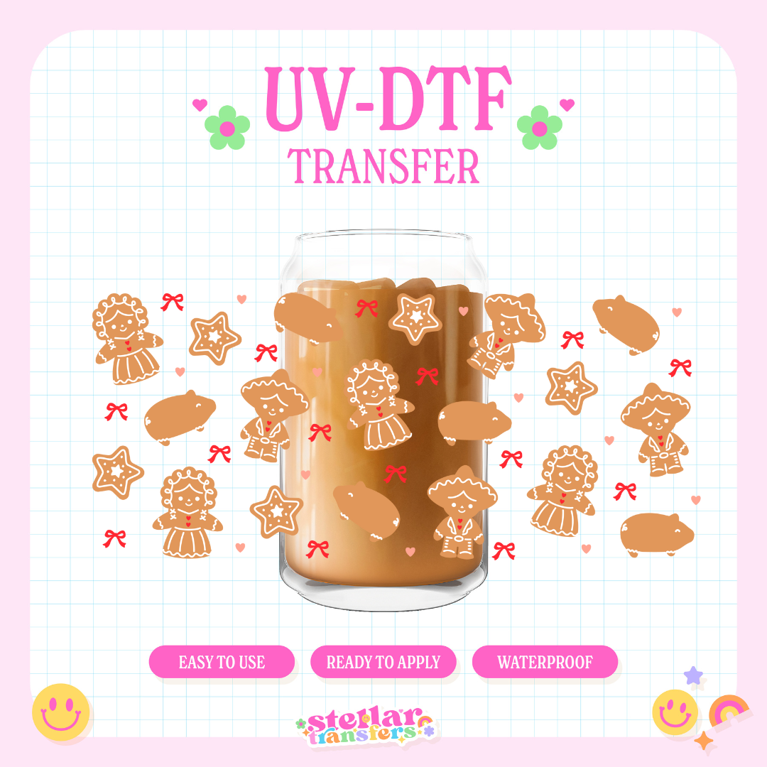 GINGERBREAD AND LELE - 16 OZ UV DTF