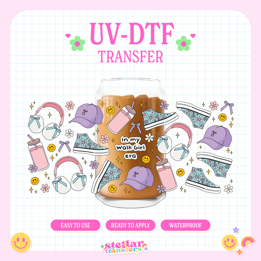 IN MY WALK GIRL ERA - 16 OZ UV DTF