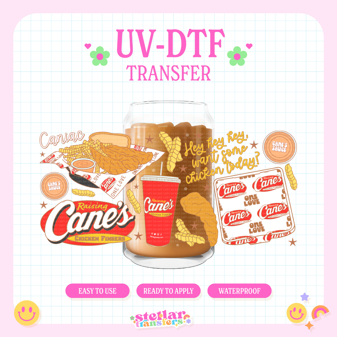 CANE CHICKEN - 16 OZ UV DTF