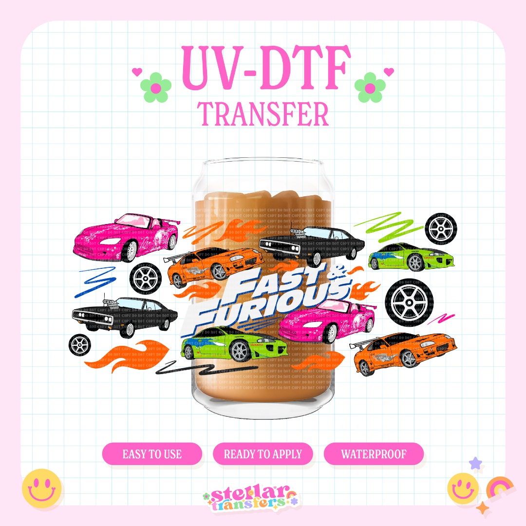 FAST AND FURRY - 16 OZ UV DTF