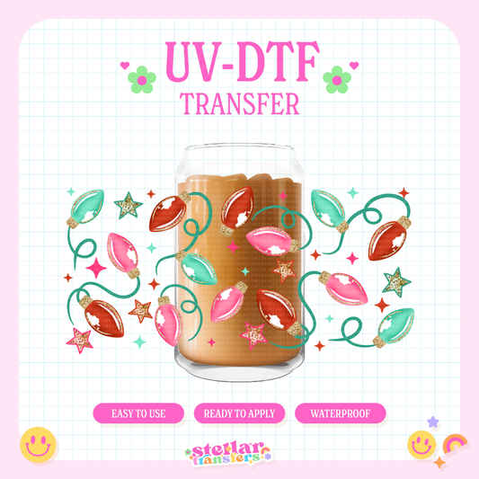 HOLIDAY BRIGHT LIGHTS - 16 OZ UV DTF