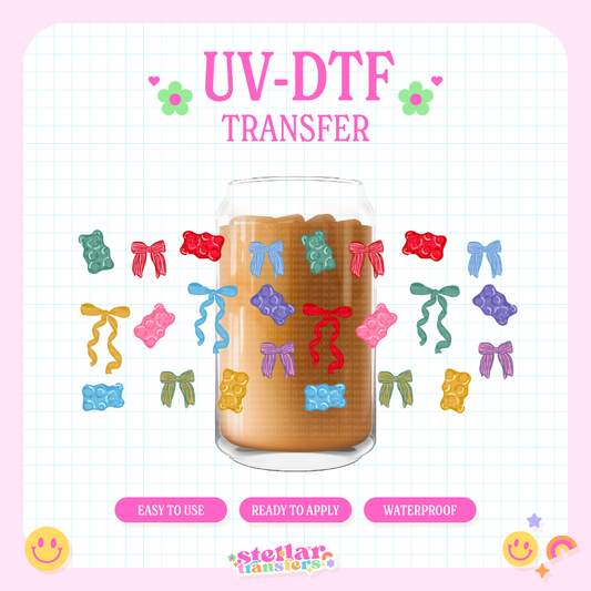 GUMMY BEAR COQUETTE- 16 OZ UV DTF
