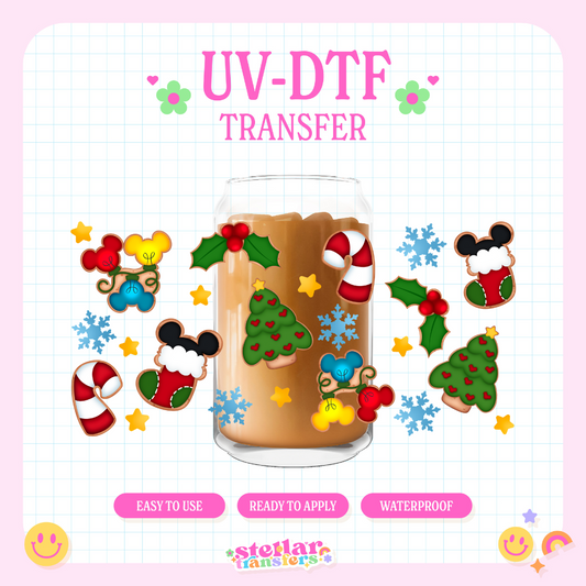 MOUSE CHRISTMAS - 16 OZ UV DTF