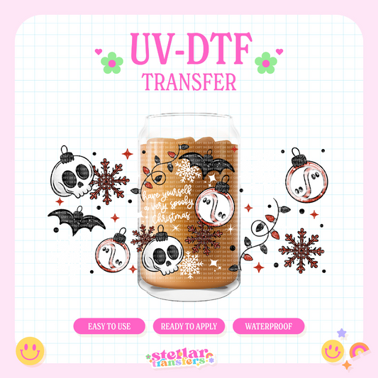 A VERY SPOOKY CHRISTMAS - 16 OZ UV DTF