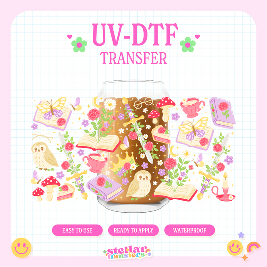 ENCHANTED BOOK LOVER - 16 OZ UV DTF