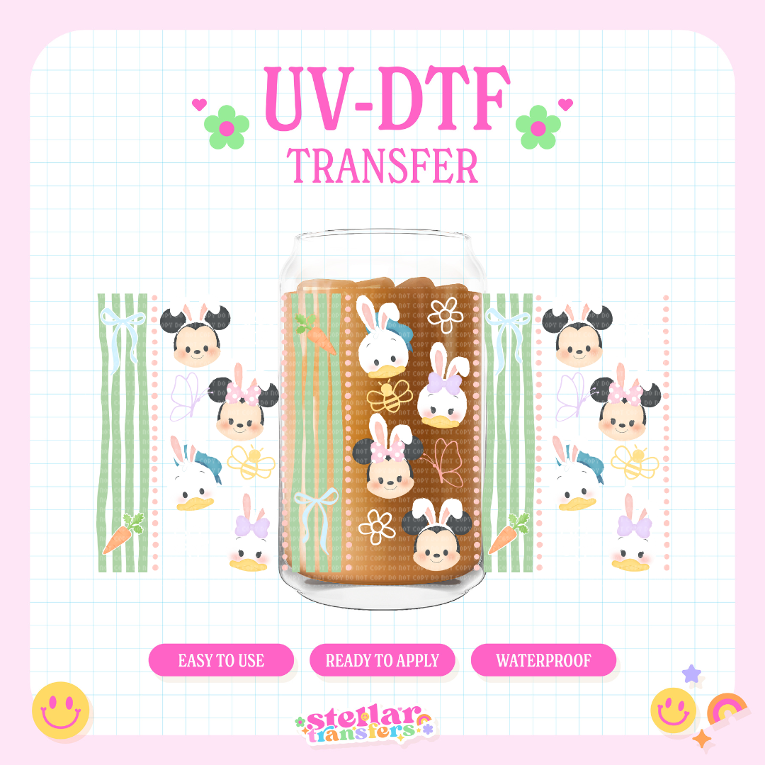MOUSE EASTER BUDDIES - 16 OZ UV DTF