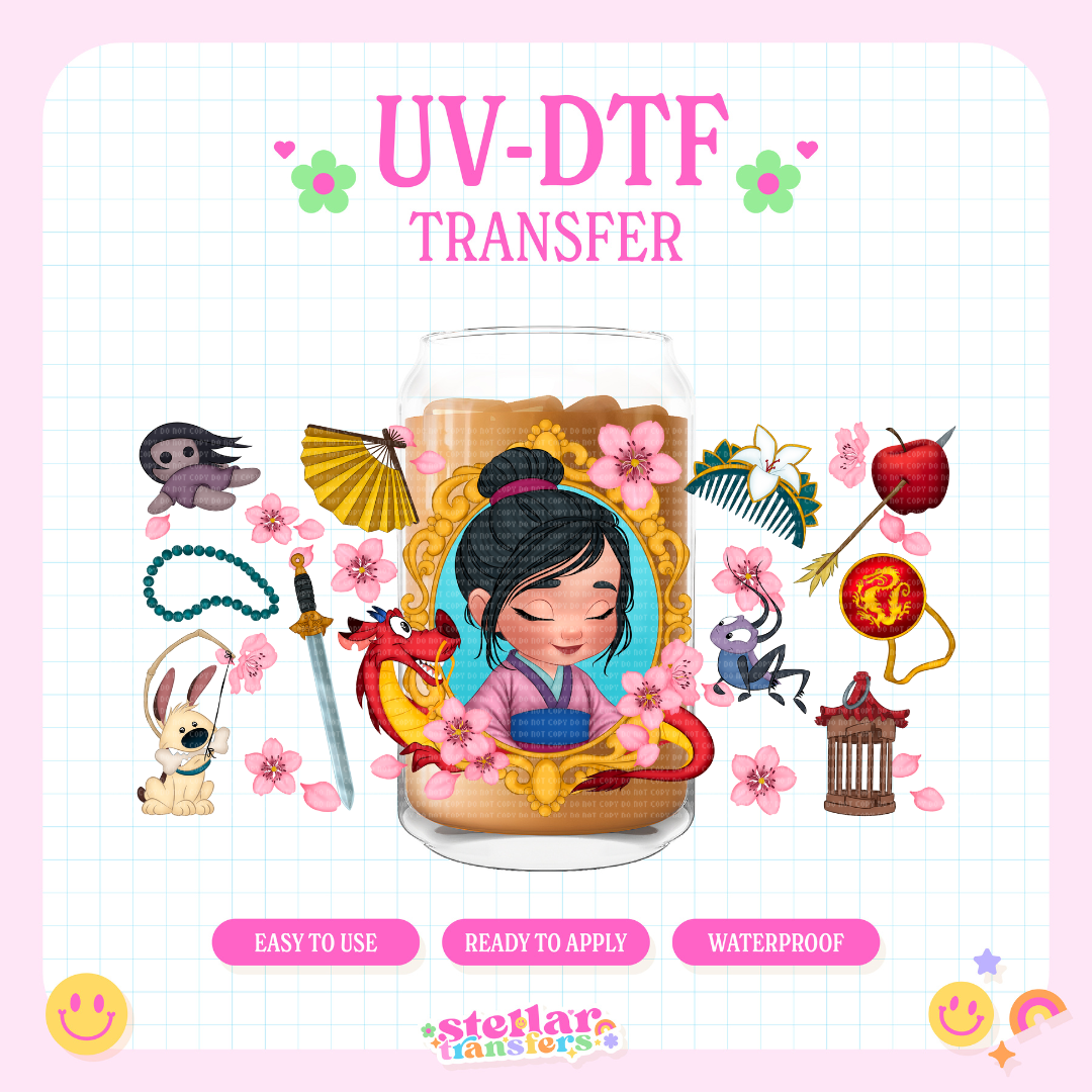 SAKURA FRAME - 16 OZ UV DTF
