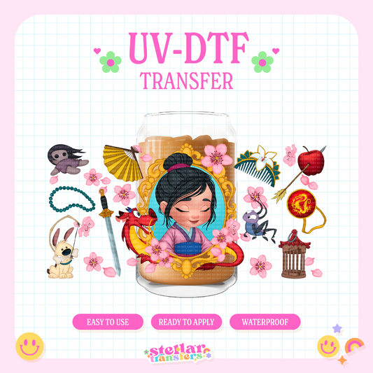 SAKURA FRAME - 16 OZ UV DTF