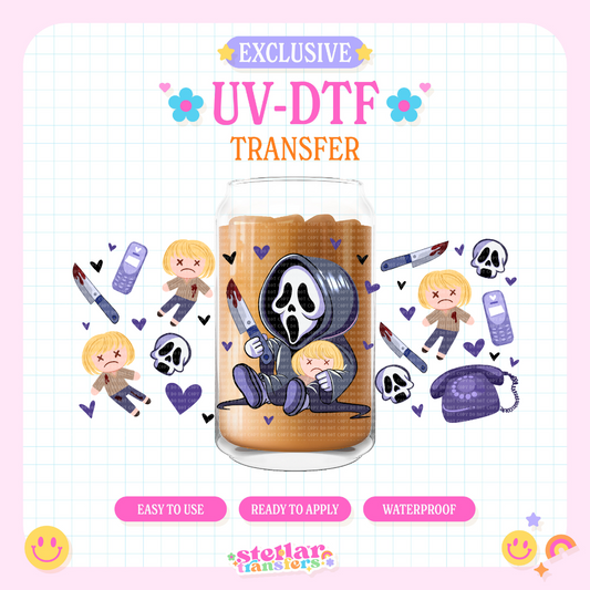 BABY GHOST FACE EXCLUSIVE - 16 OZ UV DTF