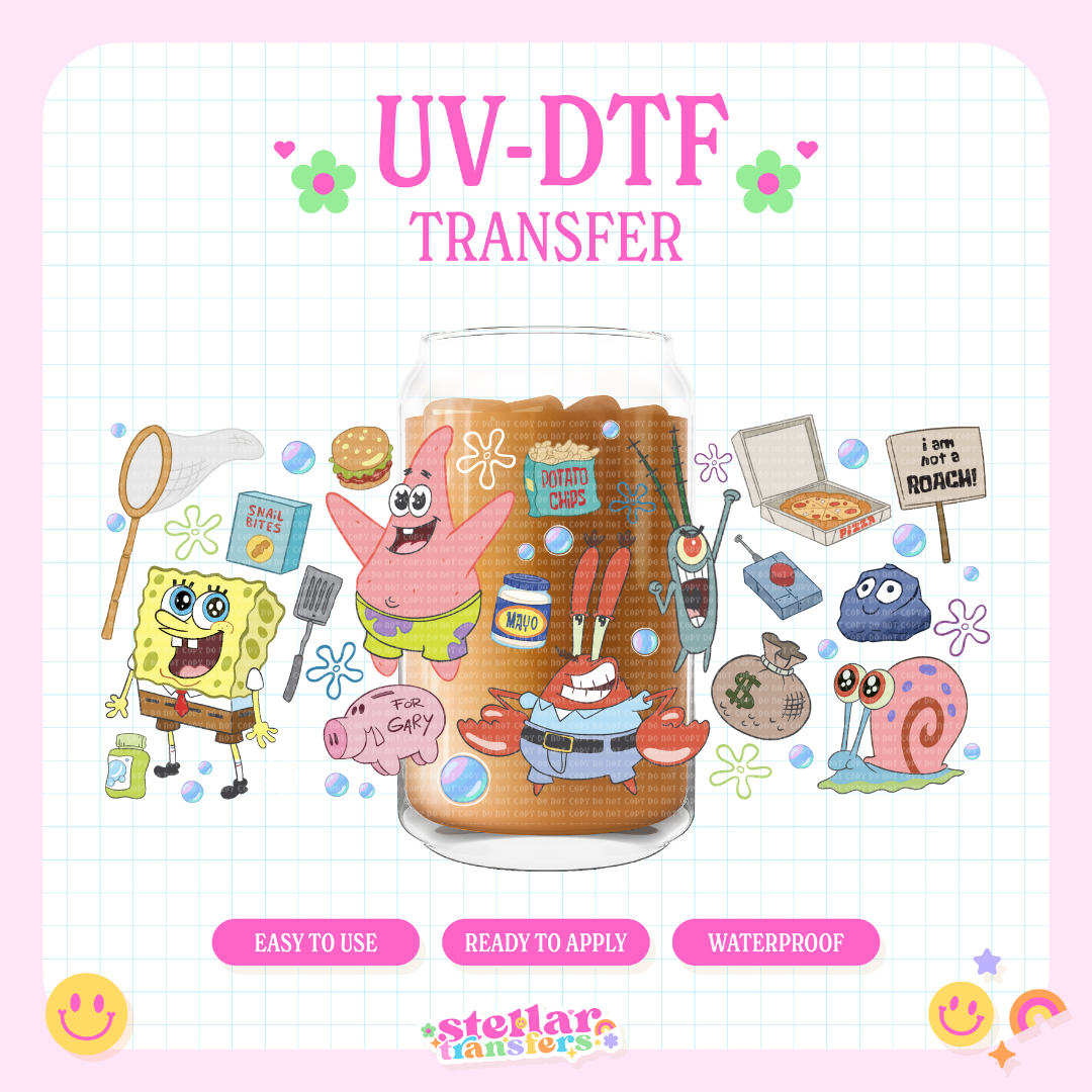 UNDER THE SEA FRIENDS - 16 OZ UV DTF
