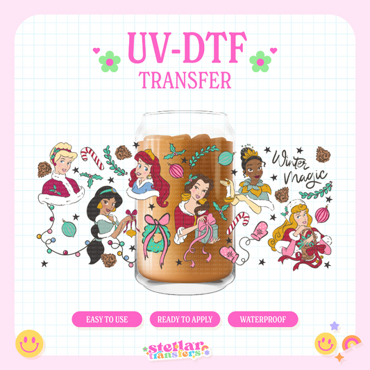 WINTER MAGIC PRINCESS - 16 OZ UV DTF