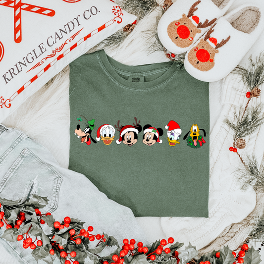 XMAS PARK FRIENDS - CLEAR FILM SCREEN PRINT