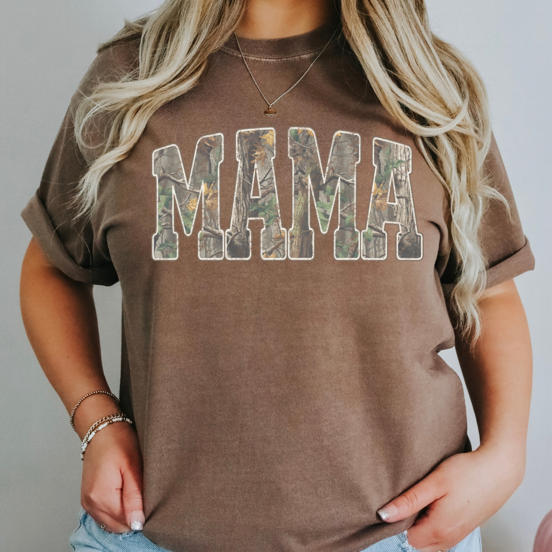 CAMO MAMA - CLEAR FILM SCREEN PRINT