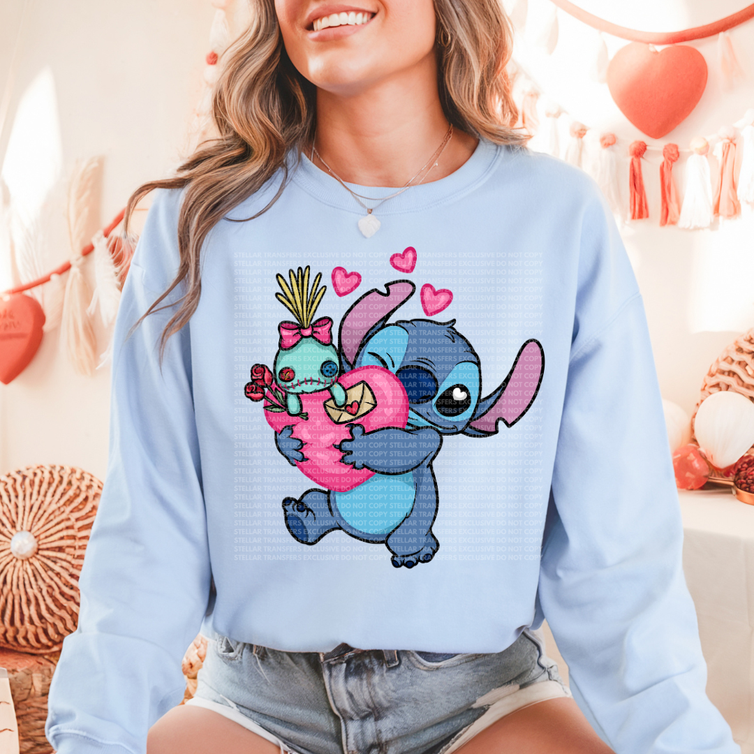 VALENTINE ALIEN EXCLUSIVE - CLEAR FILM SCREEN PRINT