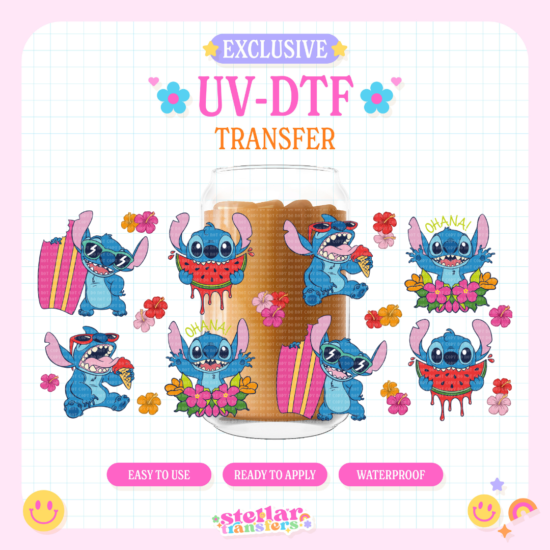 ALIEN OHANA SUMMER EXCLUSIVE - 16 OZ UV DTF