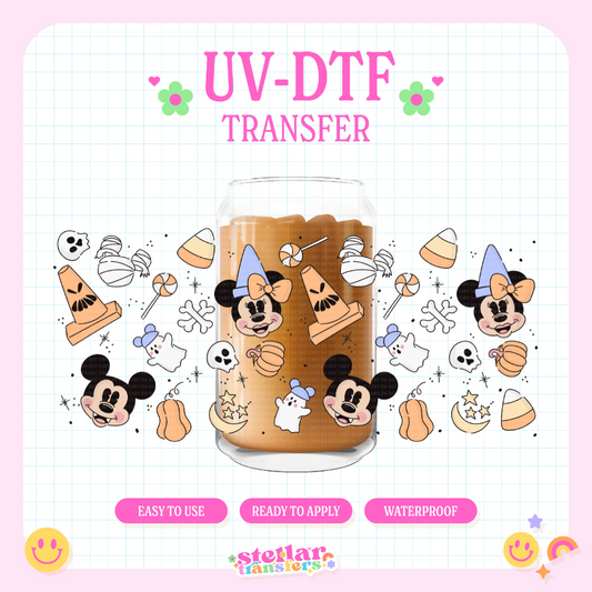 SPOOKY MOUSE DOODLES - 16 OZ UV DTF