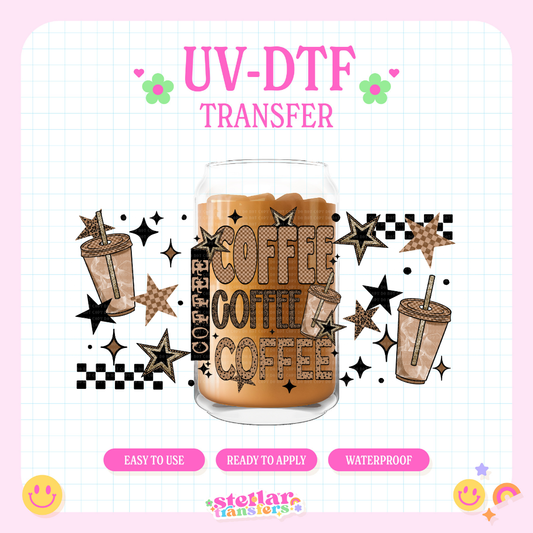 COFFEE COFFEE COFFEE - 16 OZ UV DTF