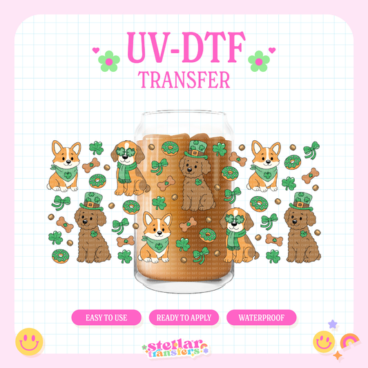 LUCKY DOGS - 16 OZ UV DTF