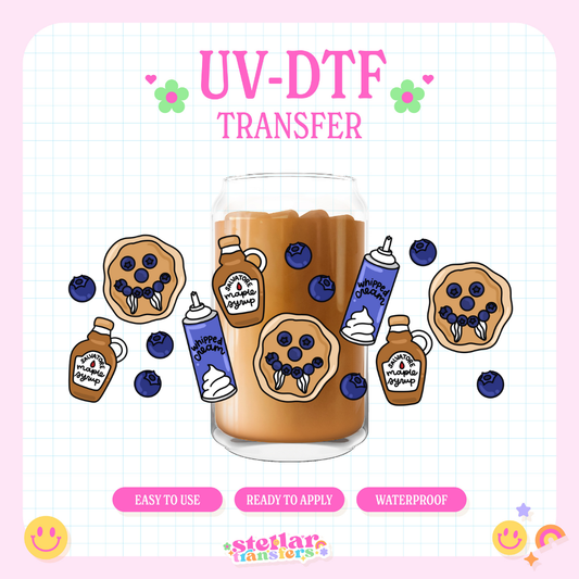 BLUEBERRY PANCAKES - 16 OZ UV DTF