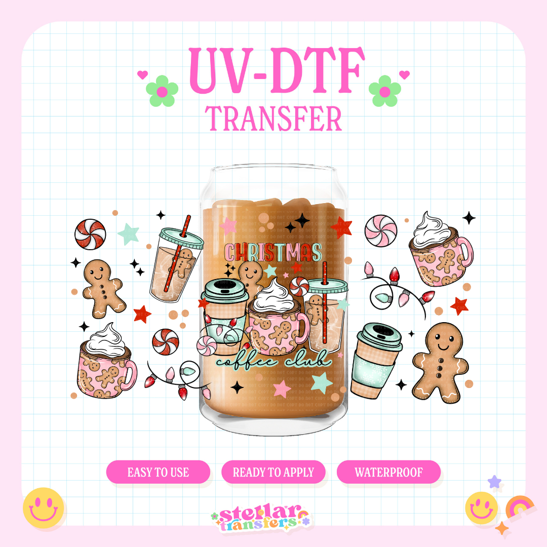 CHRISTMAS COFFEE CLUB - 16 OZ UV DTF
