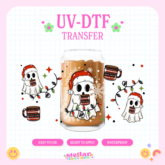 MERRY SCARY CAFFEINATED - 16 OZ UV DTF