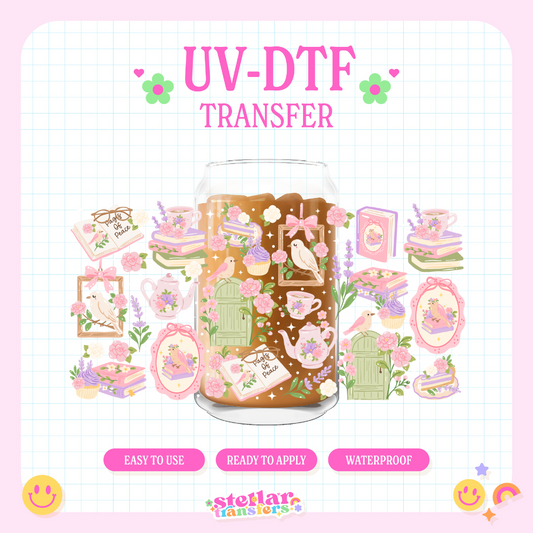 BOOK GARDEN - 16 OZ UV DTF