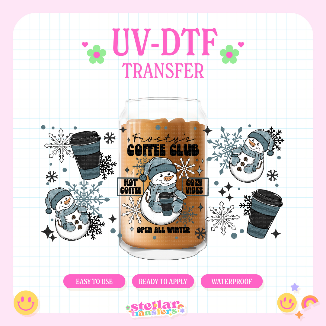 FROSTYS COFFEE CLUB - 16 OZ UV DTF