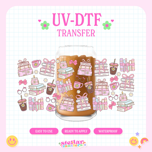 BOOKS COFFEE - 16 OZ UV DTF