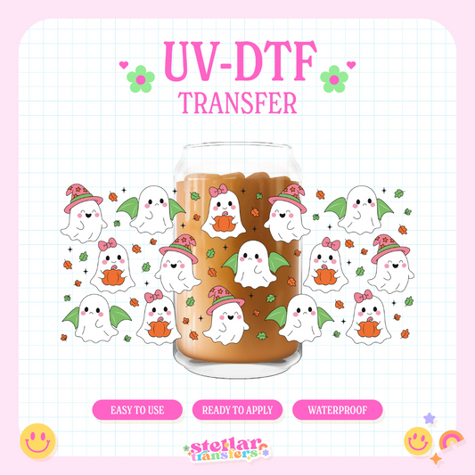 FALL GHOSTIES - 16 OZ UV DTF