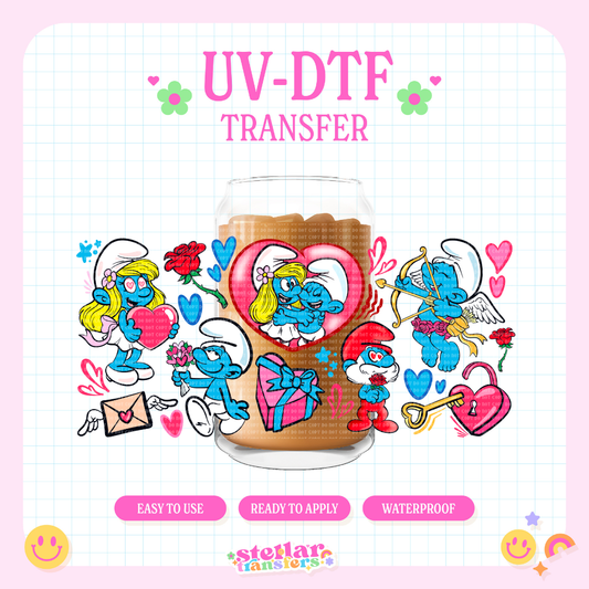 VDAY BLUE FRIENDS - 16 OZ UV DTF