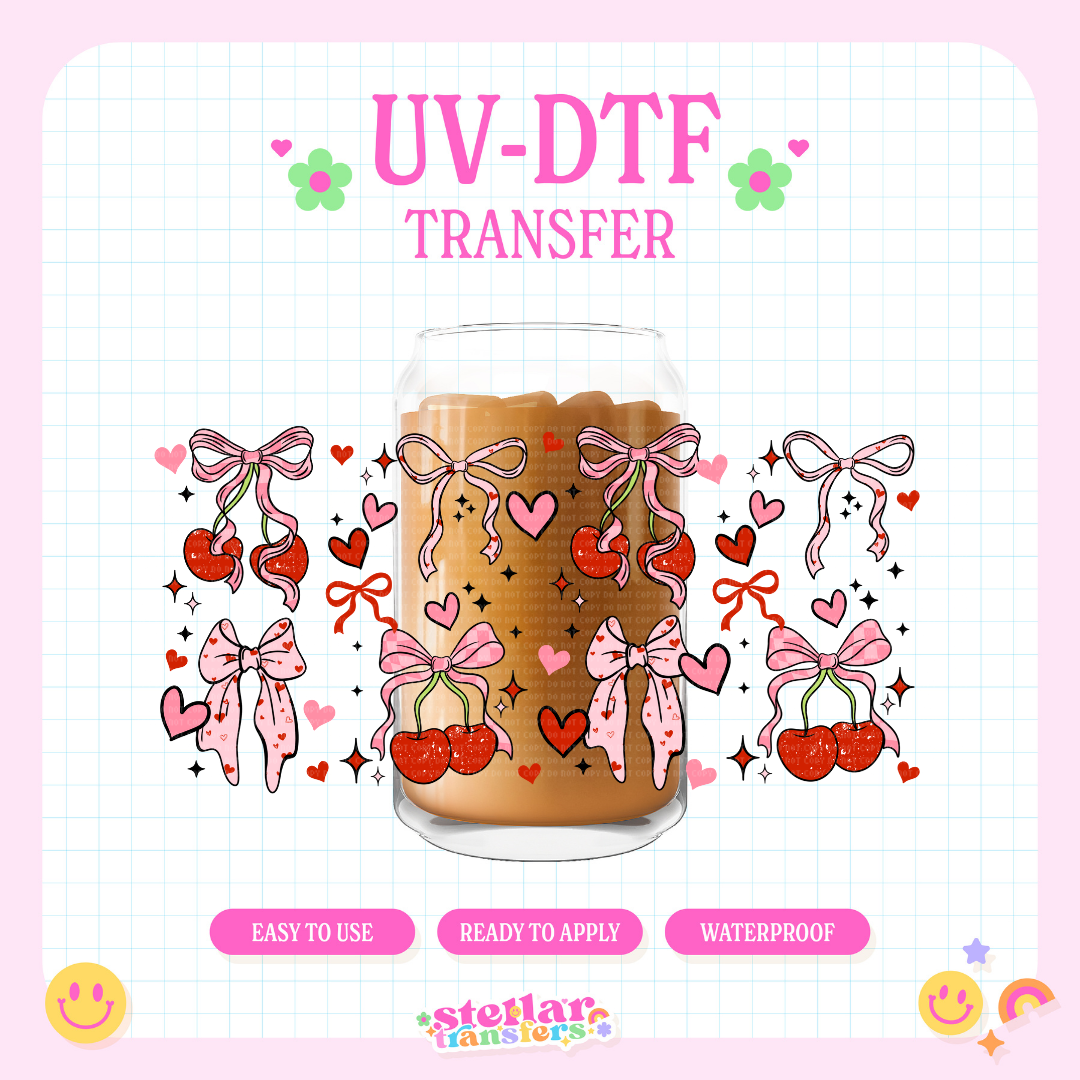 CHERRY LOVE COQUETTE - 16 OZ UV DTF