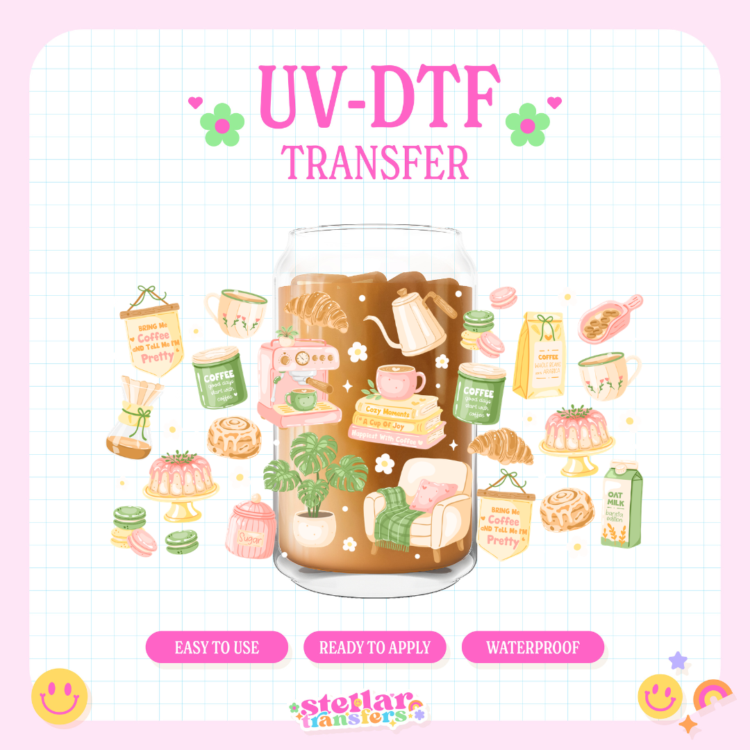 COZY COFFEE LOVER - 16 OZ UV DTF