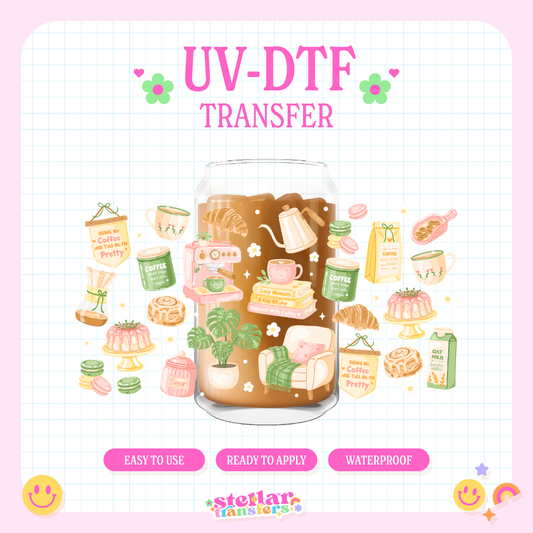 COZY COFFEE LOVER - 16 OZ UV DTF