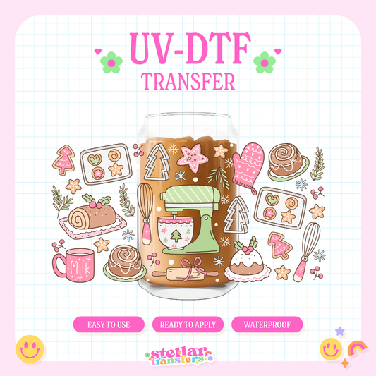 CHRISTMAS BAKING - 16 OZ UV DTF