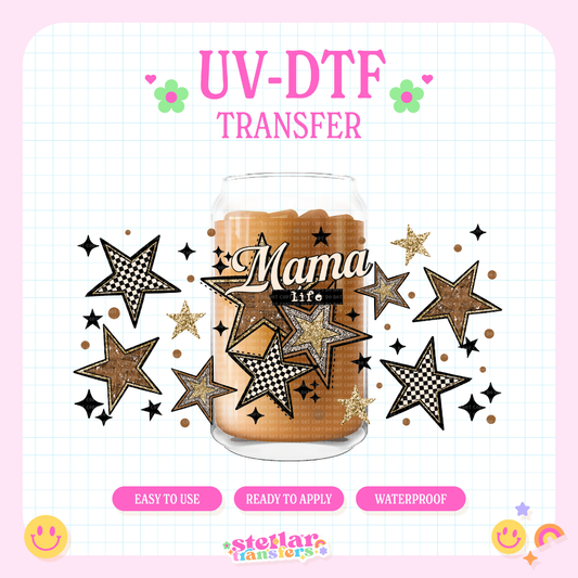 STAR MAMA LIFE - 16 OZ UV DTF