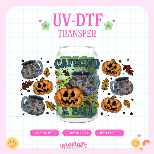 CAFECITO & FALL - 16 OZ UV DTF