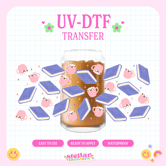 HOT COCOA AND BOOKS - 16 OZ UV DTF